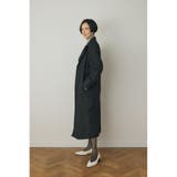 テーラードロングコート リサイクルポリエステル×ウール混 | MOUSSY OUTLET | 詳細画像5 
