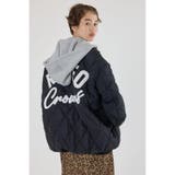 BLK | キルティングフードブルゾン | RODEO CROWNS WIDE BOWL