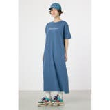 NVY | 加工EBL LOGOワンピース | RODEO CROWNS WIDE BOWL