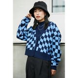 柄NVY5 | (WEB限定)A/PアンサンブルショートニットカーディガンWL | RODEO CROWNS WIDE BOWL