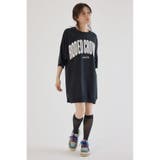 BLK | CURVE LOGOコンビニットワンピース | RODEO CROWNS WIDE BOWL