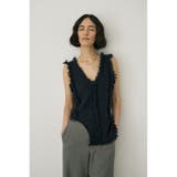 BLK | ツイードニットタンクトップ オーガニックコットン使用 | MOUSSY OUTLET