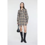 BEG | CHECK SHIRT ドレス | MOUSSY OUTLET