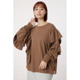 BRN | ステッチフリルトップス | RODEO CROWNS WIDE BOWL