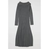 ASYMMETRY COLLAR KNIT ドレス | MOUSSY OUTLET | 詳細画像16 