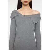 ASYMMETRY COLLAR KNIT ドレス | MOUSSY OUTLET | 詳細画像10