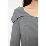 ASYMMETRY COLLAR KNIT ドレス | MOUSSY OUTLET | 詳細画像12 