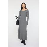 T.GRY | ASYMMETRY COLLAR KNIT ドレス | MOUSSY OUTLET