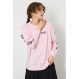 L/PNK1 | パッチデザインロングスリーブ Tシャツ | RODEO CROWNS WIDE BOWL