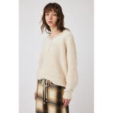 LACE TRIMMED V NECK セーター | MOUSSY OUTLET | 詳細画像4 
