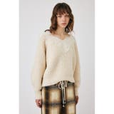 LACE TRIMMED V NECK セーター | MOUSSY OUTLET | 詳細画像5 