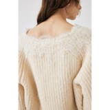 LACE TRIMMED V NECK セーター | MOUSSY OUTLET | 詳細画像9 