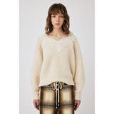 IVOY3 | LACE TRIMMED V NECK セーター | MOUSSY OUTLET