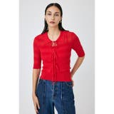 RED | KNIT CAMI & RIBBON シャツセット | MOUSSY OUTLET
