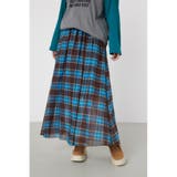 柄BLU5 | シアーチェックスカート | RODEO CROWNS WIDE BOWL