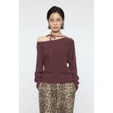 BRN | ONE SHOULDER ニットトップス | MOUSSY OUTLET