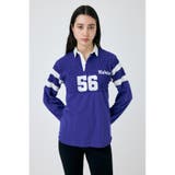 BLU | SHIRRING RUGBY シャツ | MOUSSY OUTLET
