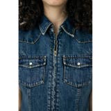 CAP SLEEVE デニムシャツ | MOUSSY OUTLET | 詳細画像16 