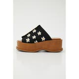 柄BLK5 | PATTERN KNIT WADGE SANDAL | RODEO CROWNS WIDE BOWL