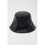 BLK | フェイクレザーチューリップハット | RODEO CROWNS WIDE BOWL