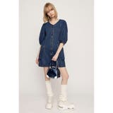 V NECK DENIM ショートワンピース | SLY OUTLET | 詳細画像18