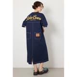 NVY | ハーフスリーブステッチワンピース | RODEO CROWNS WIDE BOWL