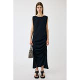 BLK | ASYMMETRY GATHER ドレス | MOUSSY OUTLET