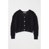 BLK | PEAK STITCH ニットカーディガン | MOUSSY OUTLET