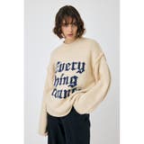 O/WHT1 | KNITTED WORDS セーター | MOUSSY OUTLET