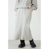 L/T.GRY1 | スウェットライクサイドステッチニットスカート | RODEO CROWNS WIDE BOWL