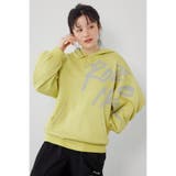 L/YEL1 | スウェットライクフロントロゴニットフーディー | RODEO CROWNS WIDE BOWL