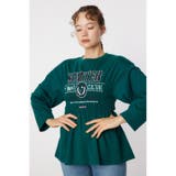 D/GRN3 | シャーリングプリントロングTシャツ | RODEO CROWNS WIDE BOWL