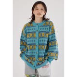 柄BLU5 | NEON NORDICニットカーディガン | RODEO CROWNS WIDE BOWL