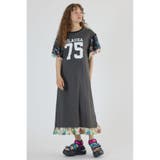 柄BLK5 | ドッキングアロハティアードワンピース | RODEO CROWNS WIDE BOWL