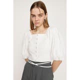 FRONT BUTTON LACE PUFF トップス | SLY OUTLET | 詳細画像3