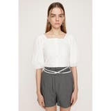 FRONT BUTTON LACE PUFF トップス | SLY OUTLET | 詳細画像4