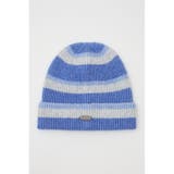 柄BLU5 | ボーダーモヘアニットビーニー | RODEO CROWNS WIDE BOWL