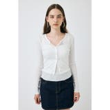 EYELET U-NECK カーデ & キャミ | MOUSSY OUTLET | 詳細画像7