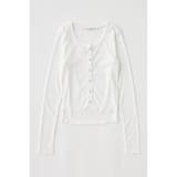 EYELET U-NECK カーデ & キャミ | MOUSSY OUTLET | 詳細画像9
