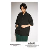 BLK | Polaroid バックプリントシャツ | RODEO CROWNS WIDE BOWL