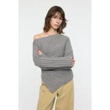 ASYMMETRY RIB ニット | MOUSSY OUTLET | 詳細画像18