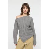 ASYMMETRY RIB ニット | MOUSSY OUTLET | 詳細画像19