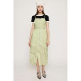 L/GRN1 | FRONT ZIP GATHER CAMI ワンピース | SLY OUTLET
