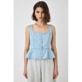 SQUARE NECK デニム ビスチェ | MOUSSY OUTLET | 詳細画像15