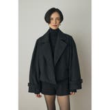 ショートジャケット リサイクルポリエステル×ウール混 | MOUSSY OUTLET | 詳細画像2 