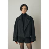 ショートジャケット リサイクルポリエステル×ウール混 | MOUSSY OUTLET | 詳細画像1 