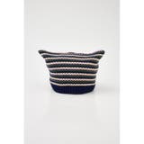 NVY | キッズNecoミミボーダーニットキャップ | RODEO CROWNS WIDE BOWL