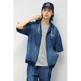 シャンブレーハーフスリーブZIPパーカー | RODEO CROWNS WIDE BOWL | 詳細画像8 