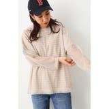 柄BEG5 | （WEB限定）チュール レイヤードボーダ Tシャツ | RODEO CROWNS WIDE BOWL