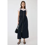 BLK | FRONT ZIP NYLON キャミドレス | MOUSSY OUTLET